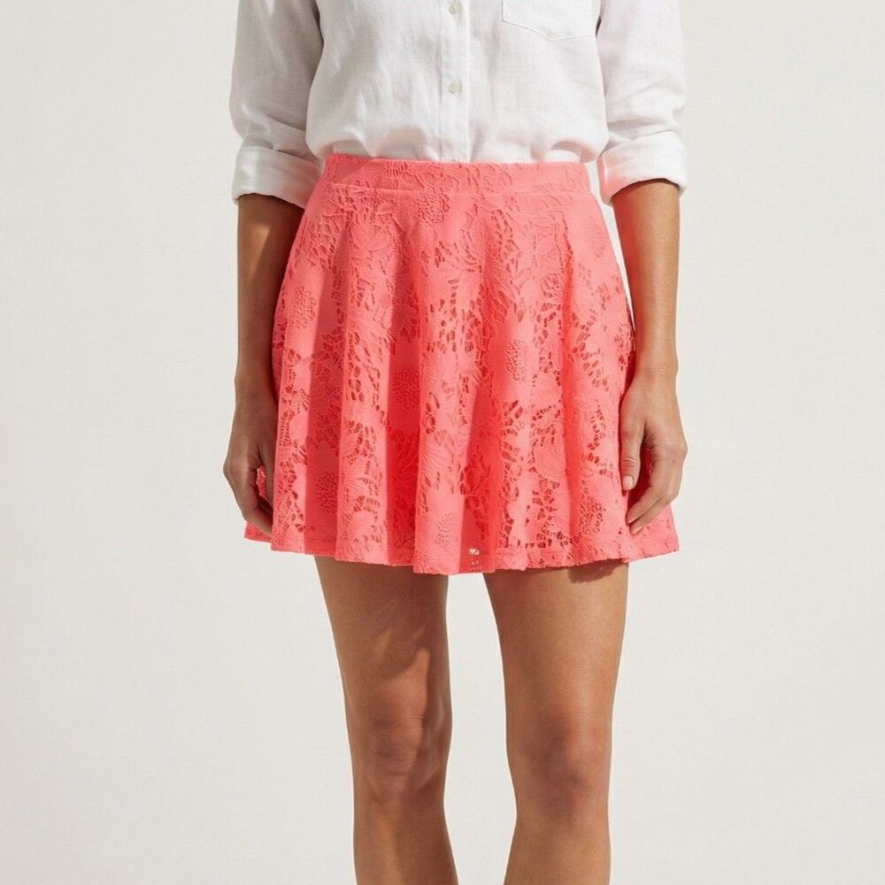 Aeropostale Floral Lace Skirt